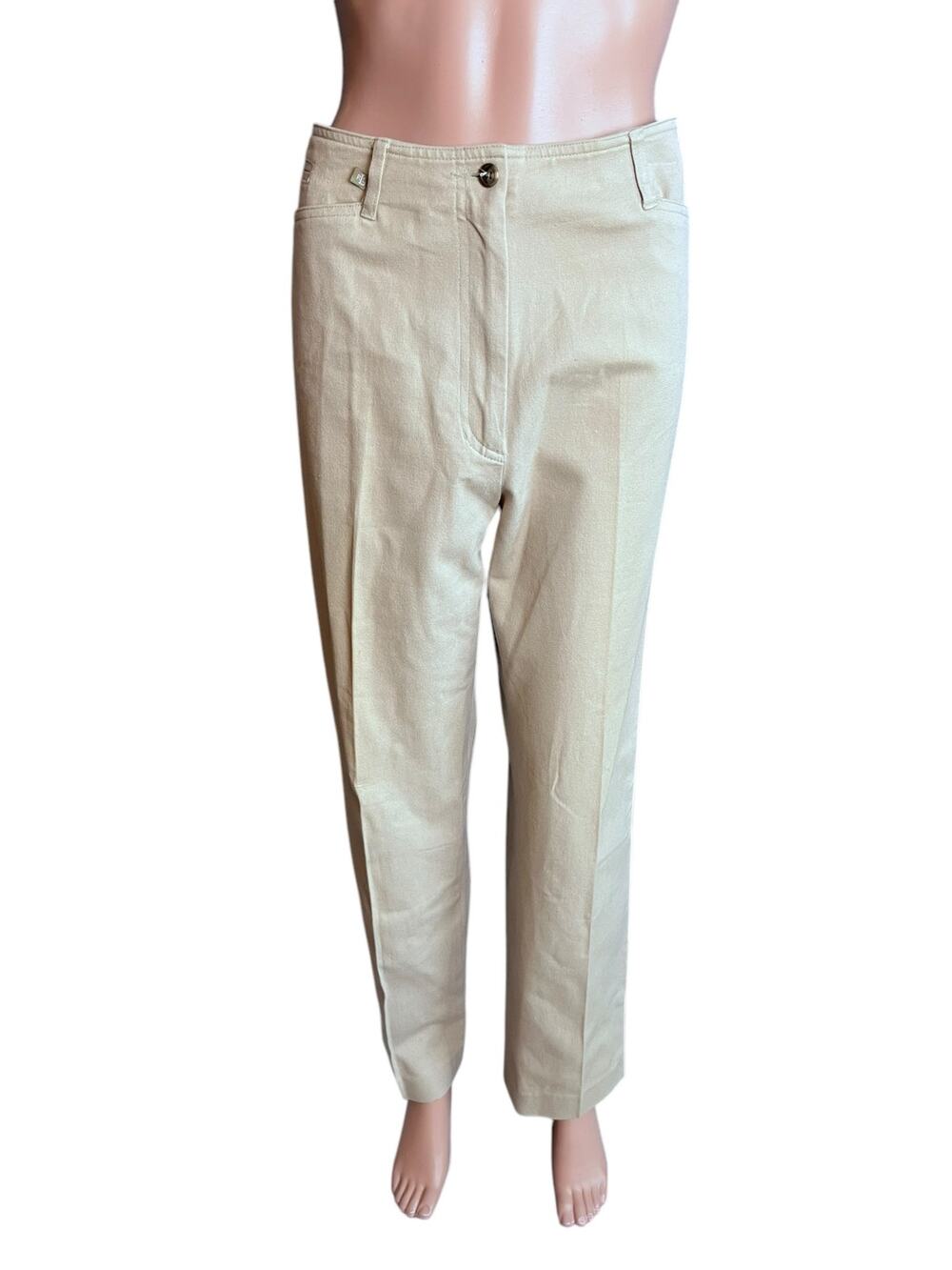 Lauren Ralph Lauren Womens Cotton Blend Chino Pants 12 Vintage Business Casual